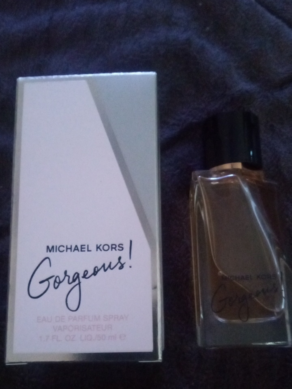 Michael Kors Gorgeous! Eau de Parfum — Black Cap, Pale Pink & Silver Box
